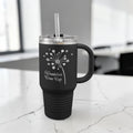 32oz Tumbler with Handle and Dual Purpose Lid