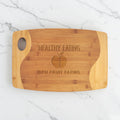 Bamboo 2 Tone Cutting Board with Handle 17 3/4”x11 3/4”