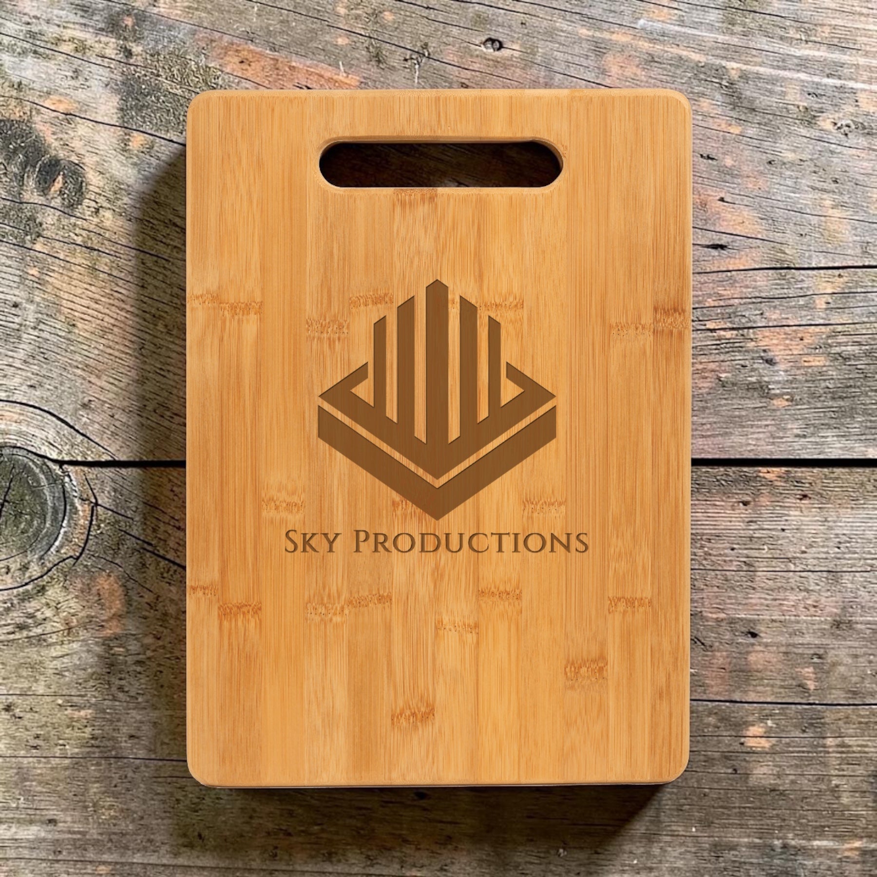 Bamboo Cutting Board with Handle 13 3/4”x9 3/4”
