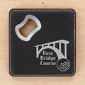 Leatherette Opener Coasters (Set of 4)