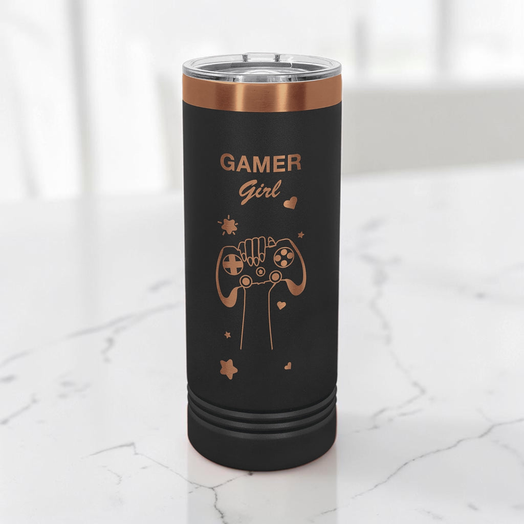 22oz Skinny Tumbler with Slider Lid