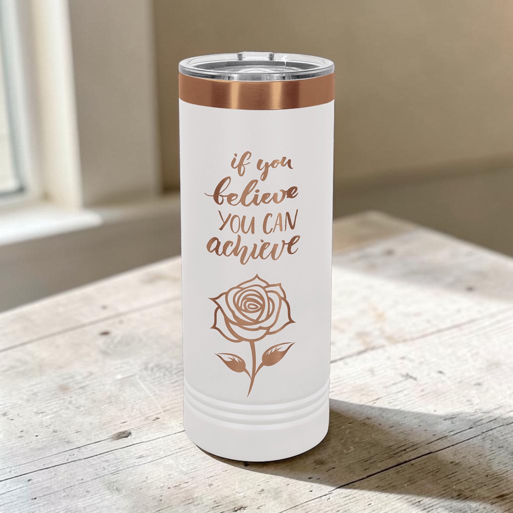 22oz Skinny Tumbler with Slider Lid