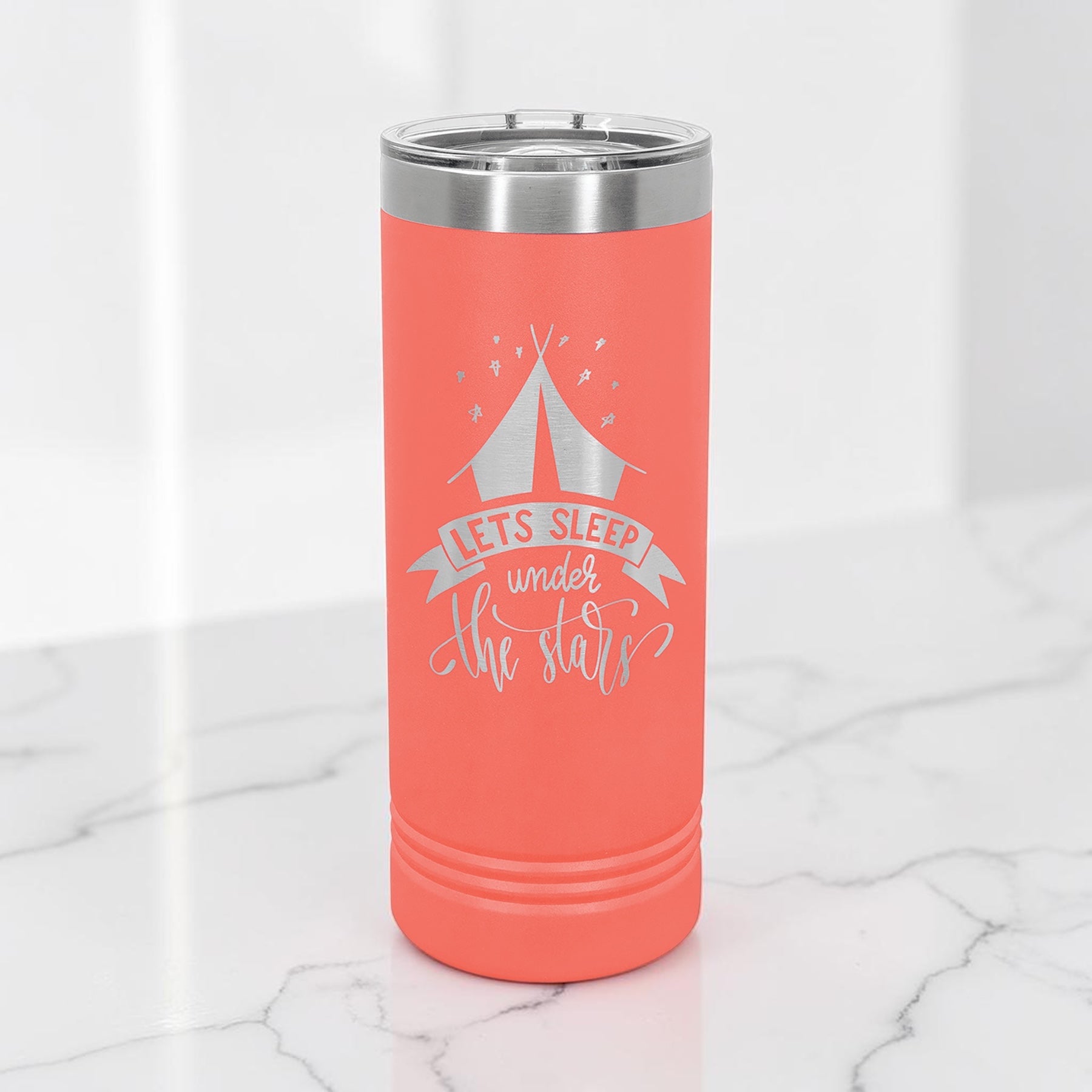 22oz Skinny Tumbler with Slider Lid