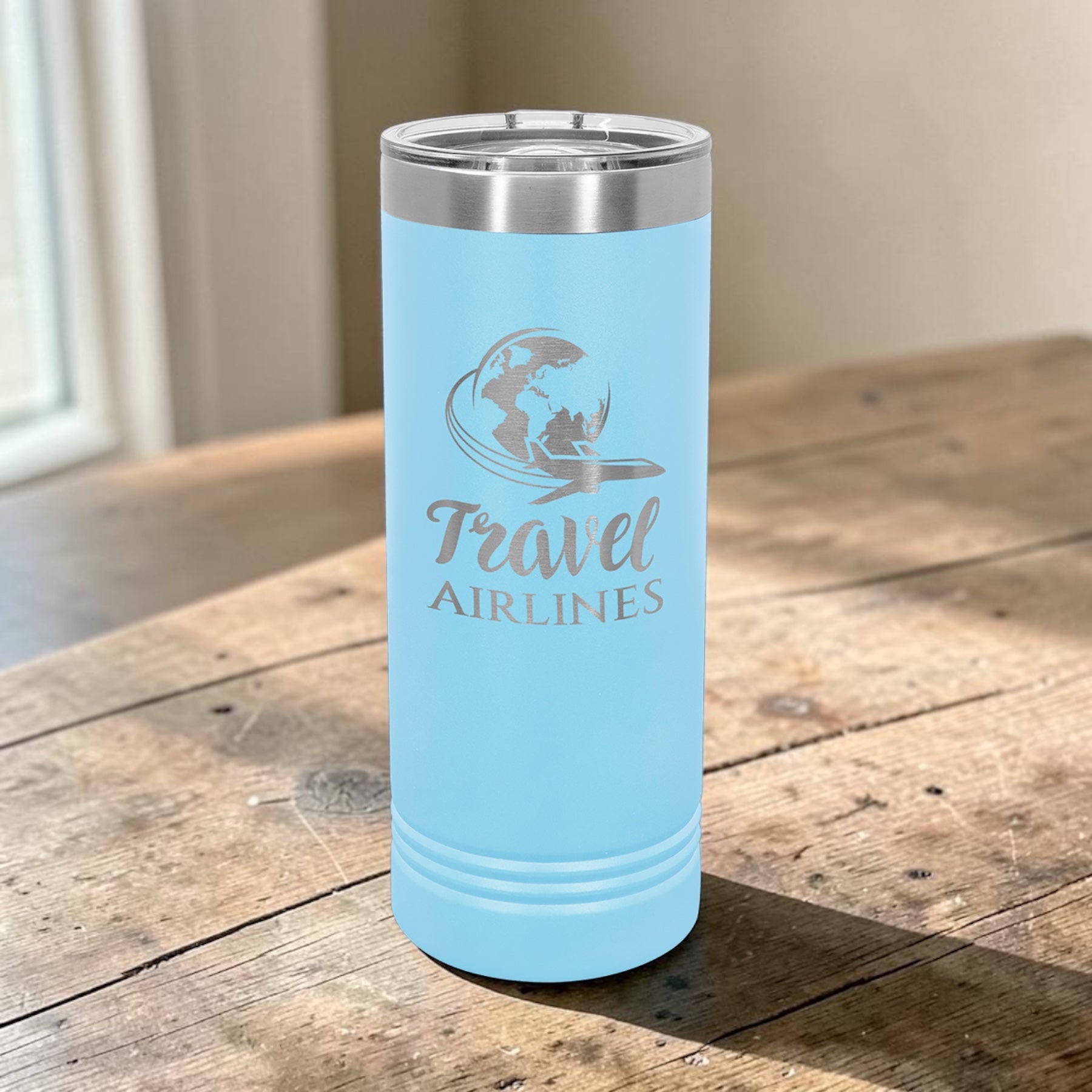 22oz Skinny Tumbler with Slider Lid