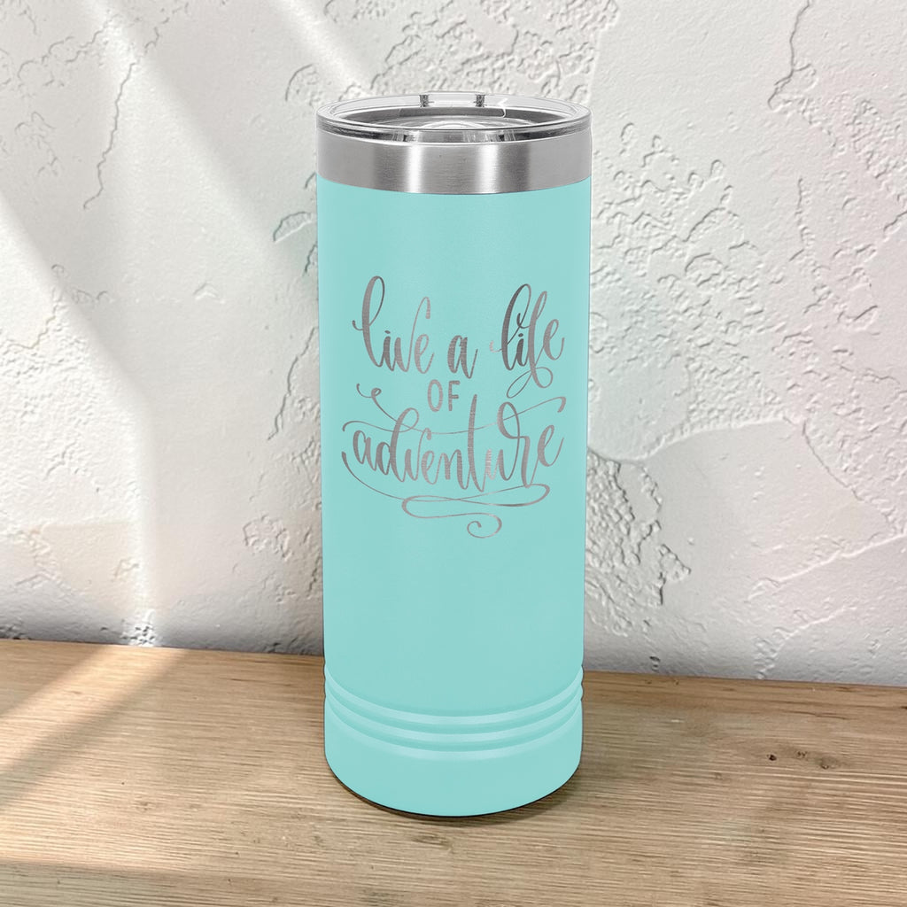 22oz Skinny Tumbler with Slider Lid